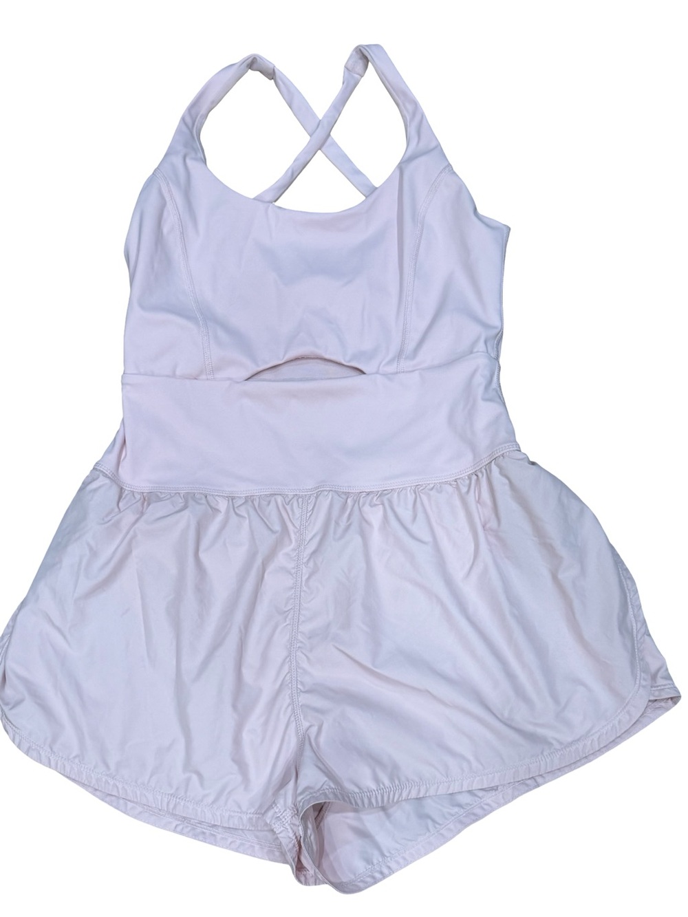 ๐ธ Free People Movement Righteous Runsie Rose Water Activewear Romper Size M - Picture 5 of 12